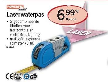 Promoties Laserwaterpas - PowerFix - Geldig van 03/09/2012 tot 05/09/2012 bij Lidl