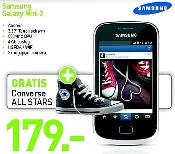 Promoties Samsung galaxy mini 2 - Samsung - Geldig van 03/09/2012 tot 30/09/2012 bij VCD