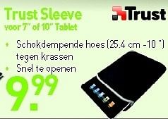 Promoties Trust sleeve voor 7 of 10 tablet - Trust - Geldig van 03/09/2012 tot 30/09/2012 bij VCD