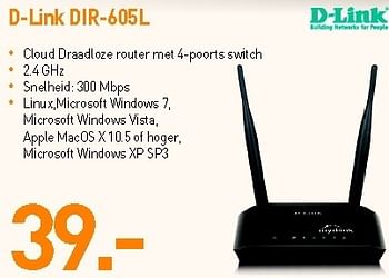 Promoties D-link dir-605l - D-Link - Geldig van 03/09/2012 tot 30/09/2012 bij VCD