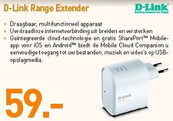 Promotions D-link range extender - D-Link - Valide de 03/09/2012 à 30/09/2012 chez VCD
