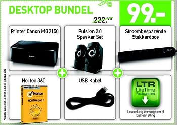 Promotions Desktop bundel - Huismerk - VCD - Valide de 03/09/2012 à 30/09/2012 chez VCD