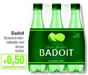 Promotions Bruisend mineraalwater met limoen - Badoit - Valide de 03/09/2012 à 30/09/2012 chez Intermarche