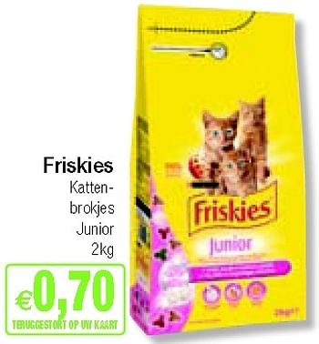 Promoties Kattenbrokjes junior - Friskies - Geldig van 03/09/2012 tot 30/09/2012 bij Intermarche