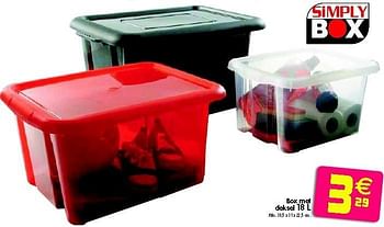 Promotions Box met deksel - Produit maison - Gifi - Valide de 04/09/2012 à 12/09/2012 chez Gifi
