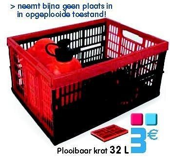 Promoties Plooibaar krat - Huismerk - Gifi - Geldig van 04/09/2012 tot 12/09/2012 bij Gifi