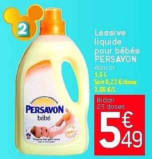 Promotion Match Lessive Liquide Pour Bebes Persavon Persavon Menage Valide Jusqua 4 Promobutler