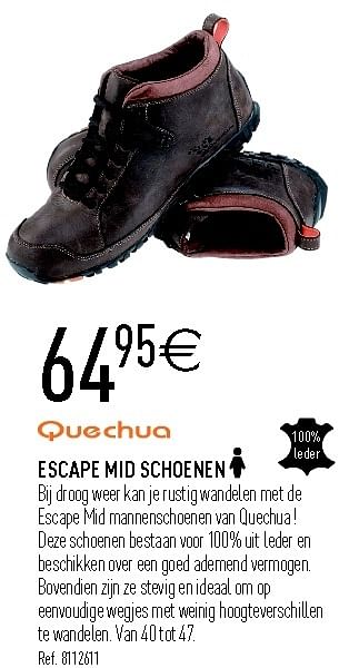 Promoties Escape mid schoenen - Quechua - Geldig van 08/09/2012 tot 29/09/2012 bij Decathlon