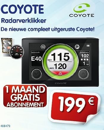 Promoties Radarverklikker - Coyote - Geldig van 10/09/2012 tot 09/10/2012 bij Auto 5