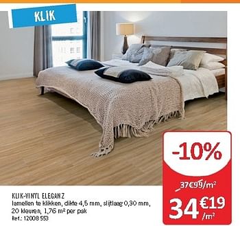 Promoties Klik-vinyl eleganz - Huismerk - Home Market - Geldig van 10/09/2012 tot 06/10/2012 bij Home Market
