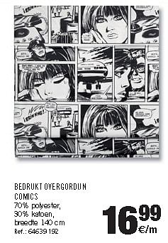 Promotions Bedrukt overgordijn comics - Produit maison - Home Market - Valide de 10/09/2012 à 06/10/2012 chez Home Market