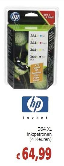 van Vooruitgaan verkouden worden HP Hp 364 xl inktpatronen - Promotie bij Colruyt
