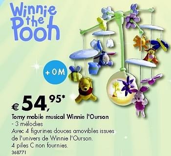 Disney Tomy Mobile Musical Winnie L Ourson En Promotion Chez Dreamland