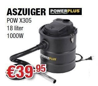Promoties Black + decker aszuiger pow x305 - Powerplus - Geldig van 13/09/2012 tot 26/09/2012 bij Cevo Market