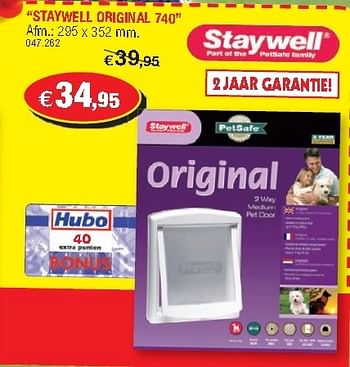 Promoties Staywell original 740 - Staywell - Geldig van 19/09/2012 tot 07/10/2012 bij Hubo