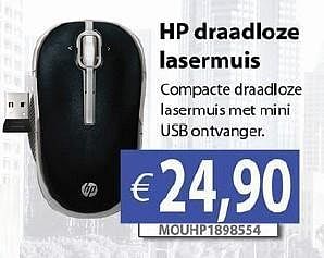 Promoties Hp draadloze lasermuis - HP - Geldig van 24/09/2012 tot 26/10/2012 bij Compudeals