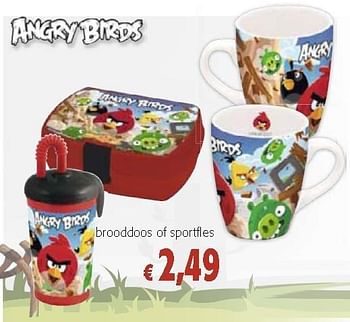vangst atleet krassen Angry Birds Brooddoos of sportfles - Promotie bij Colruyt