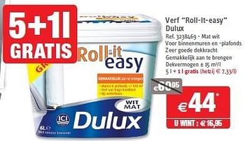 Promoties Verf roll-it-easy dulux - Dulux - Geldig van 26/09/2012 tot 22/10/2012 bij Brico