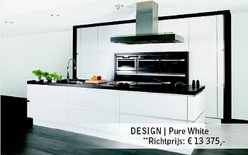 Promotions Design | pure white - Produit maison - Cuisines Dovy - Valide de 01/10/2012 à 31/10/2012 chez Cuisines Dovy
