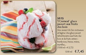 Promotions I cremosi glace yaourt aux fruits des bois - Produit maison - Bofrost - Valide de 01/10/2012 à 31/03/2013 chez Bofrost