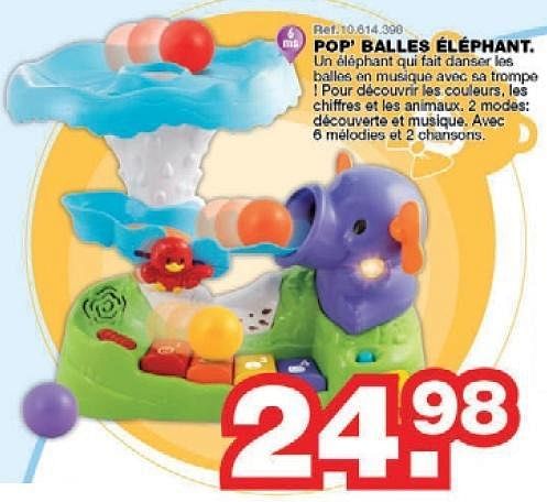 pop balles elephant vtech