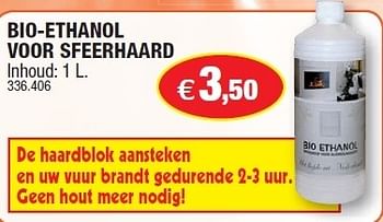 Promoties Bio-ethanol voor sfeerhaard - Huismerk - Hubo  - Geldig van 03/10/2012 tot 14/10/2012 bij Hubo