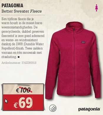 Promoties Patagonia better sweater fleece - Patagonia - Geldig van 10/10/2012 tot 28/10/2012 bij A.S.Adventure