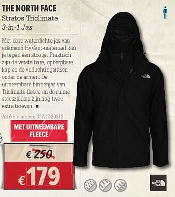 Promotions The north face stratos triclimate 3-in-1 jas - The North Face - Valide de 10/10/2012 à 28/10/2012 chez A.S.Adventure