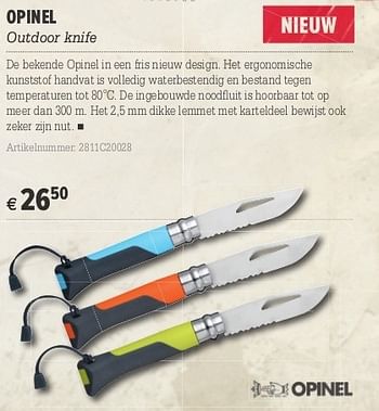 Promoties Opinel outdoor knife - Opinel - Geldig van 10/10/2012 tot 28/10/2012 bij A.S.Adventure
