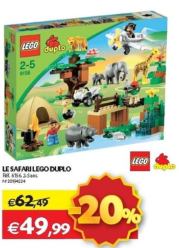 Promotions Le safari lego duplo - Lego - Valide de 11/10/2012 à 22/10/2012 chez Fun
