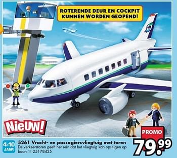 honing bleek evenwicht Playmobil Vracht- en passagiersvliegtuig met toren - Promotie bij Bart Smit