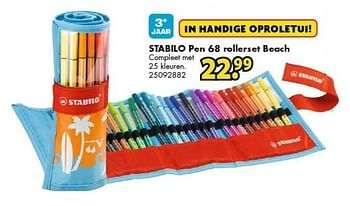 Voorzichtigheid halen zingen Stabilo Stabilo pen 68 rollerset beach - En promotion chez Bart Smit