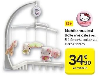 Hello Kitty Mobile Musical En Promotion Chez Carrefour