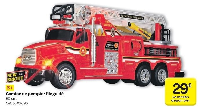 camion de pompier carrefour