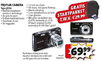 Promoties Fujifilm camera type jz700 - Fujifilm - Geldig van 23/10/2012 tot 04/11/2012 bij Kruidvat