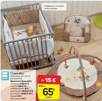 Tex Baby Parc Aline En Promotion Chez Carrefour