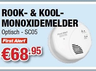 Promoties Rook- + koolmonoxidemelder - First Alert - Geldig van 25/10/2012 tot 07/11/2012 bij Cevo Market
