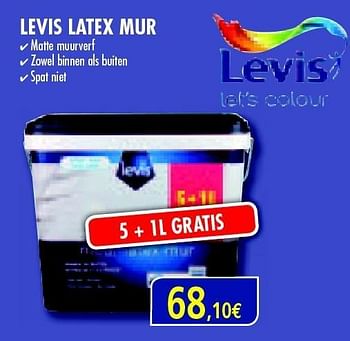 Promoties Levis latex mur - Levis - Geldig van 25/10/2012 tot 28/11/2012 bij Orga