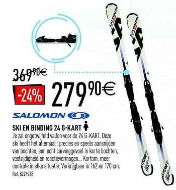 Promoties Ski en binding 24 g-kart - Salomon - Geldig van 27/10/2012 tot 10/11/2012 bij Decathlon