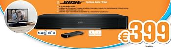 Promotions Bose système audio tv solo - Bose - Valide de 29/10/2012 à 25/11/2012 chez Krefel