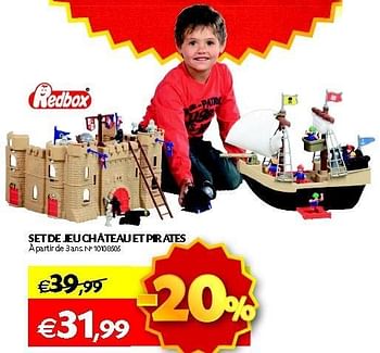 Promotions Set de jeu château et pirates - Redbox - Valide de 30/10/2012 à 12/11/2012 chez Fun