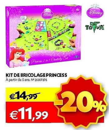 Promotions Kit de bricolage princess - Disney - Valide de 30/10/2012 à 12/11/2012 chez Fun