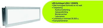 Promotions Led-lichttegel lem-i 12030pa - Lemtec Innova - Valide de 30/10/2012 à 15/02/2013 chez Energy Markt