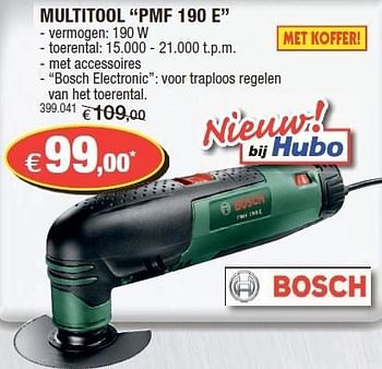 Promoties Bosch multitool pmf 190 e - Bosch - Geldig van 31/10/2012 tot 18/11/2012 bij Hubo