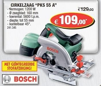 Promoties Bosch cirkelzaag pks 55 a - Bosch - Geldig van 31/10/2012 tot 18/11/2012 bij Hubo
