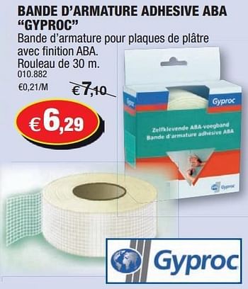 promotion Hubo Bande  darmature adhesive aba gyproc  