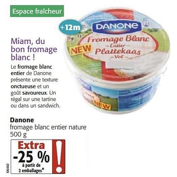 Fromage blanc nature DANONE