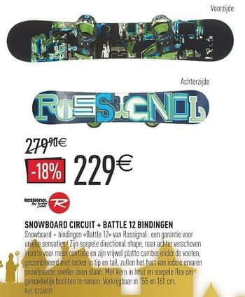 Promoties Snowboard circuit + battle 12 bindingen - Rossignol - Geldig van 10/11/2012 tot 06/12/2012 bij Decathlon