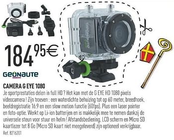 Promoties Camera g eye 1080 - Geonaute - Geldig van 10/11/2012 tot 06/12/2012 bij Decathlon