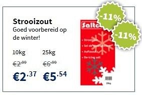 Promoties Strooizout - Salter - Geldig van 11/11/2012 tot 27/11/2013 bij Cevo Market